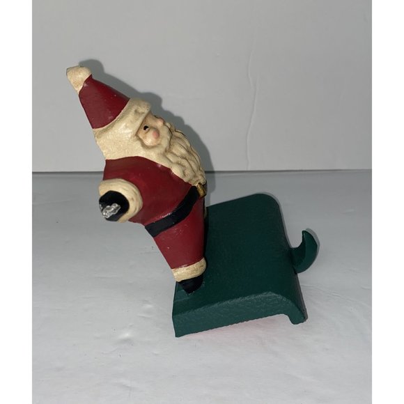 VTG Midwest Cannon Falls Eddie Bauer 1998 Santa Star Cast Iron Stocking Holder - Picture 3 of 11